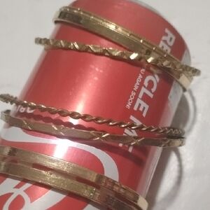Elegant Gold Bangle Set